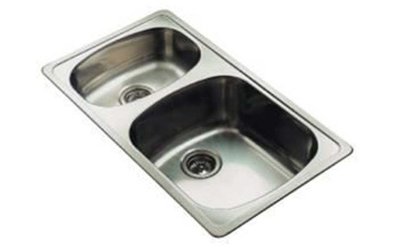 荷蘭皇冠不鏽鋼雙槽(W900mm櫃體適用)  141-L-08850