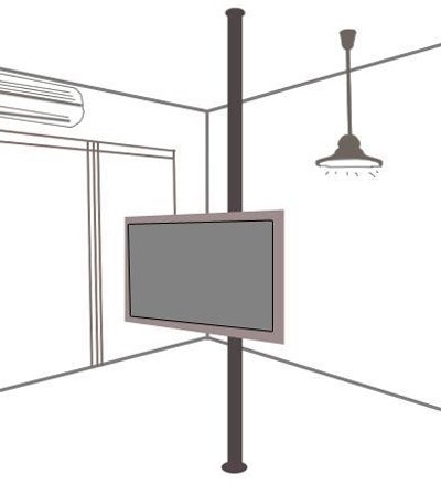 180度旋轉電視柱