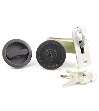 台製房間勾鎖-深咖啡色 132-LK06-42-ORB (2色)