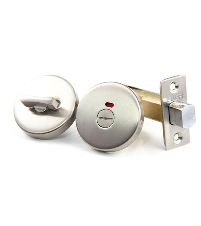 台製浴室圓型輔助鎖-毛絲面 132-LK02-55-BNA (2色)
