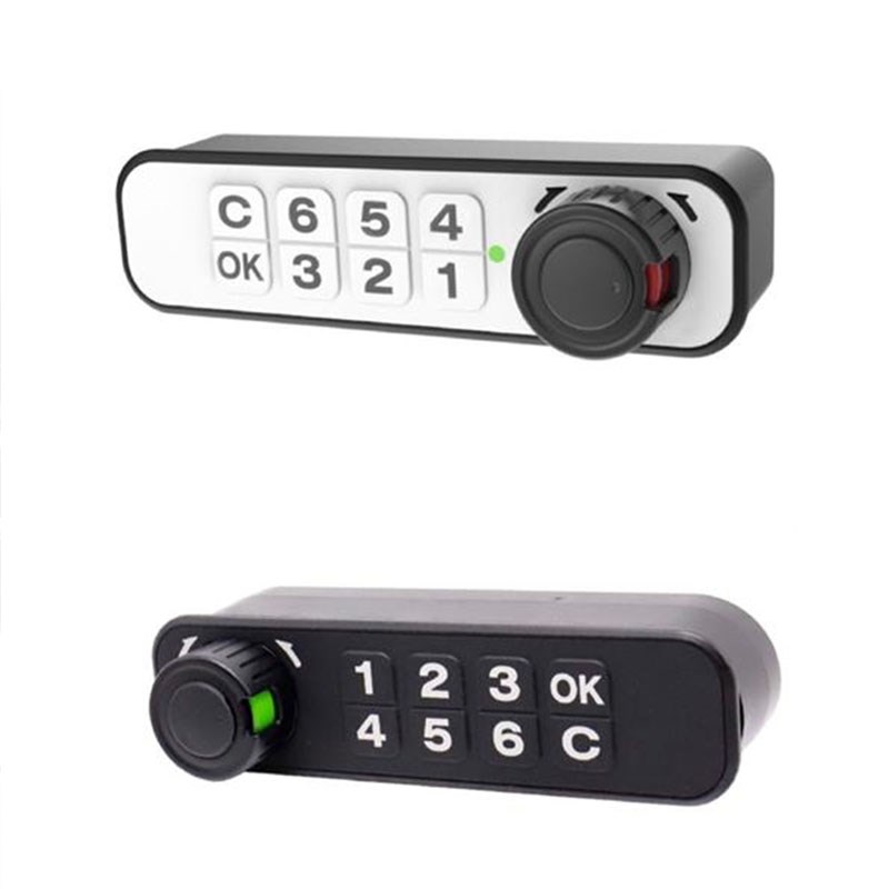 櫥櫃密碼鎖-黑/白 390-YS-404