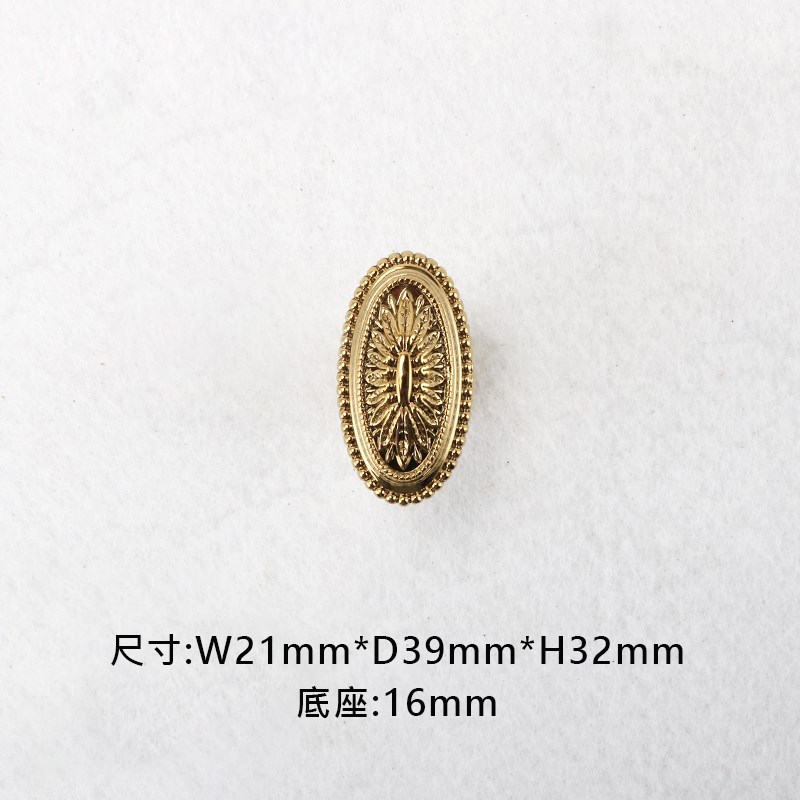 歐風純銅古典把手-金色 395-380-1