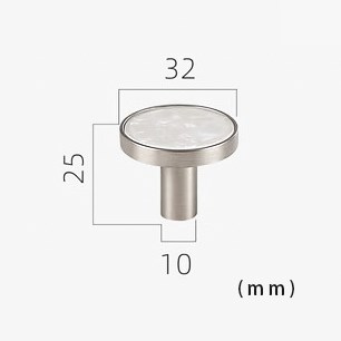 貝殼掛衣鉤/把手 395- YG1052-1