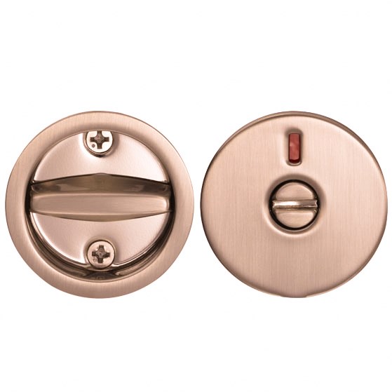 日本圓形浴室勾鎖-玫瑰金 402-KM-17-SQ