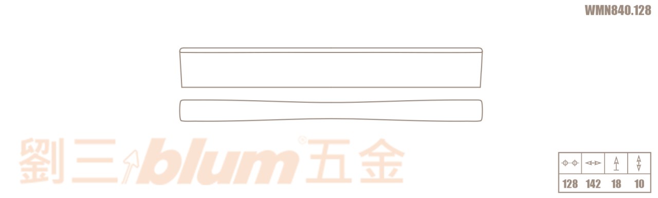 歐洲進口古典風把手(孔距128mm) GU-WMN840-5B