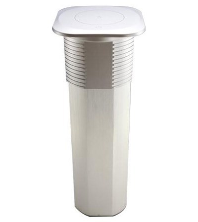 電動雙面升降插座藍芽音響版-方型(銀色)  395-RM605C