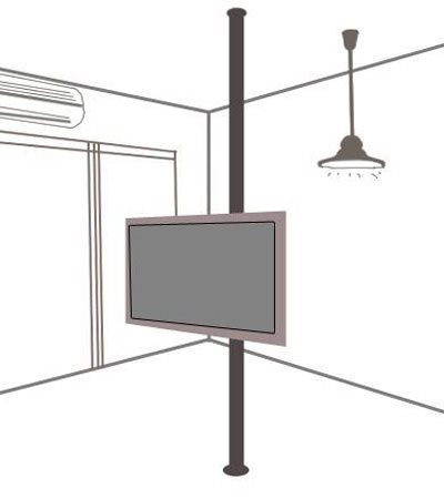 180度旋轉電視柱