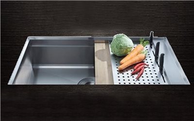  歐式3D手工方型大單槽(W1000mm櫃體適用)   CL-KL-8198 