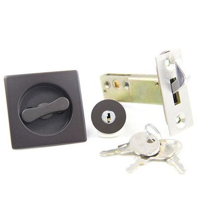 台製房間隱藏式勾鎖-深咖啡色 132-LK17-24-ORB