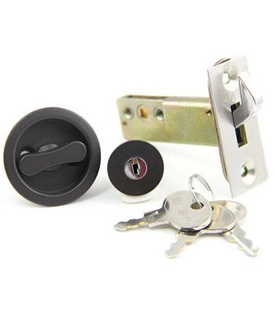 台製房間隱藏式勾鎖-深咖啡色 132-LK16-24-ORB