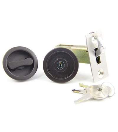 台製房間勾鎖-深咖啡色 132-LK06-42-ORB (2色)