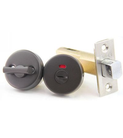 台製浴室圓型輔助鎖-深咖啡色 132-LK02-42-ORB (3色)