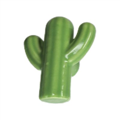 仙人掌陶瓷把手-綠色 395-cactus