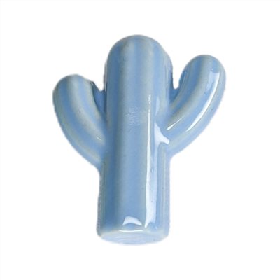 仙人掌陶瓷把手-藍色 395-cactus 