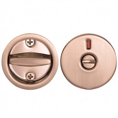 日本圓形浴室勾鎖-玫瑰金 402-KM-17-SQ