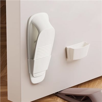 兒童安全可收納橡膠門擋-白色