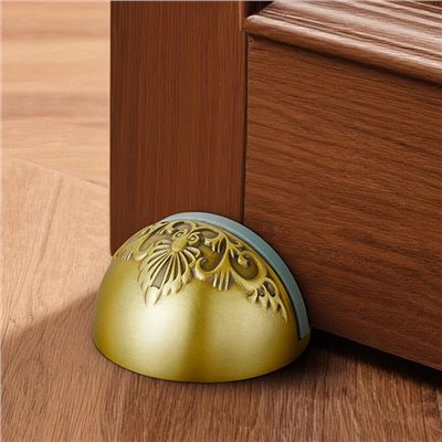 法式花紋門擋-黃古銅