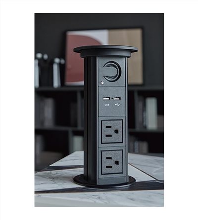 437-電動昇降插座(附USB)  CK 100B / CK 100S