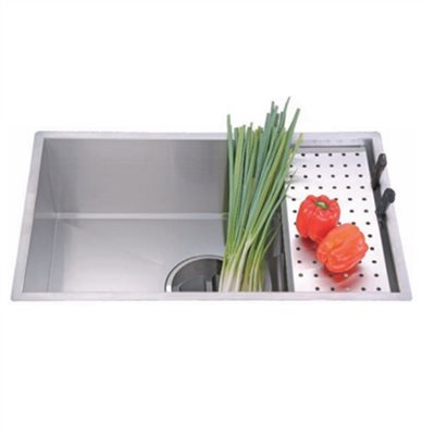 F系列不鏽鋼手工水槽(W800mm櫃體適用) 437-CSK F7446